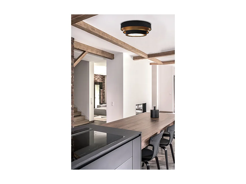 Plafonnier Triniti Ø60cm, diffuseur blanc opale