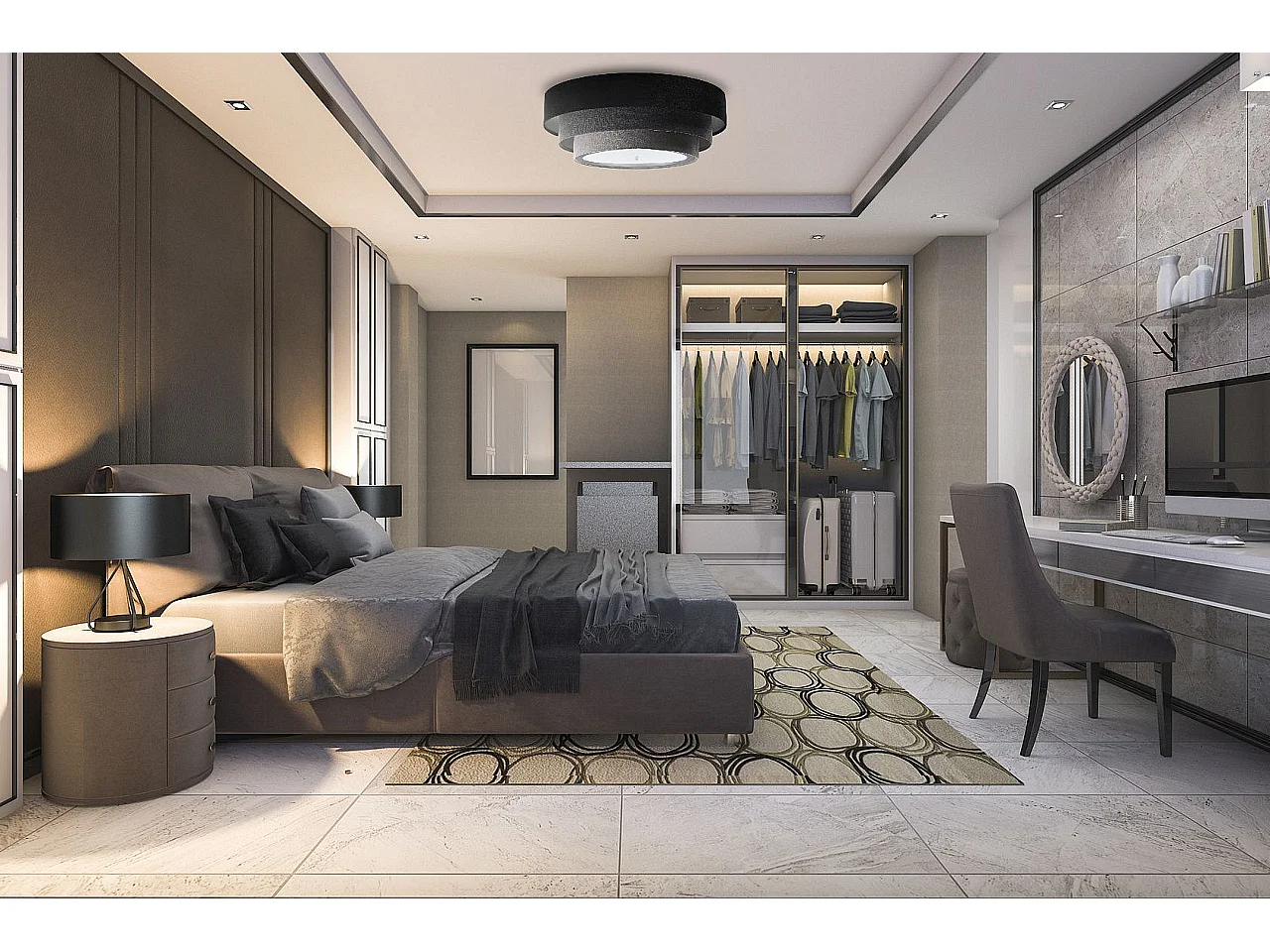 Plafonnier Triniti Velour Dimmable