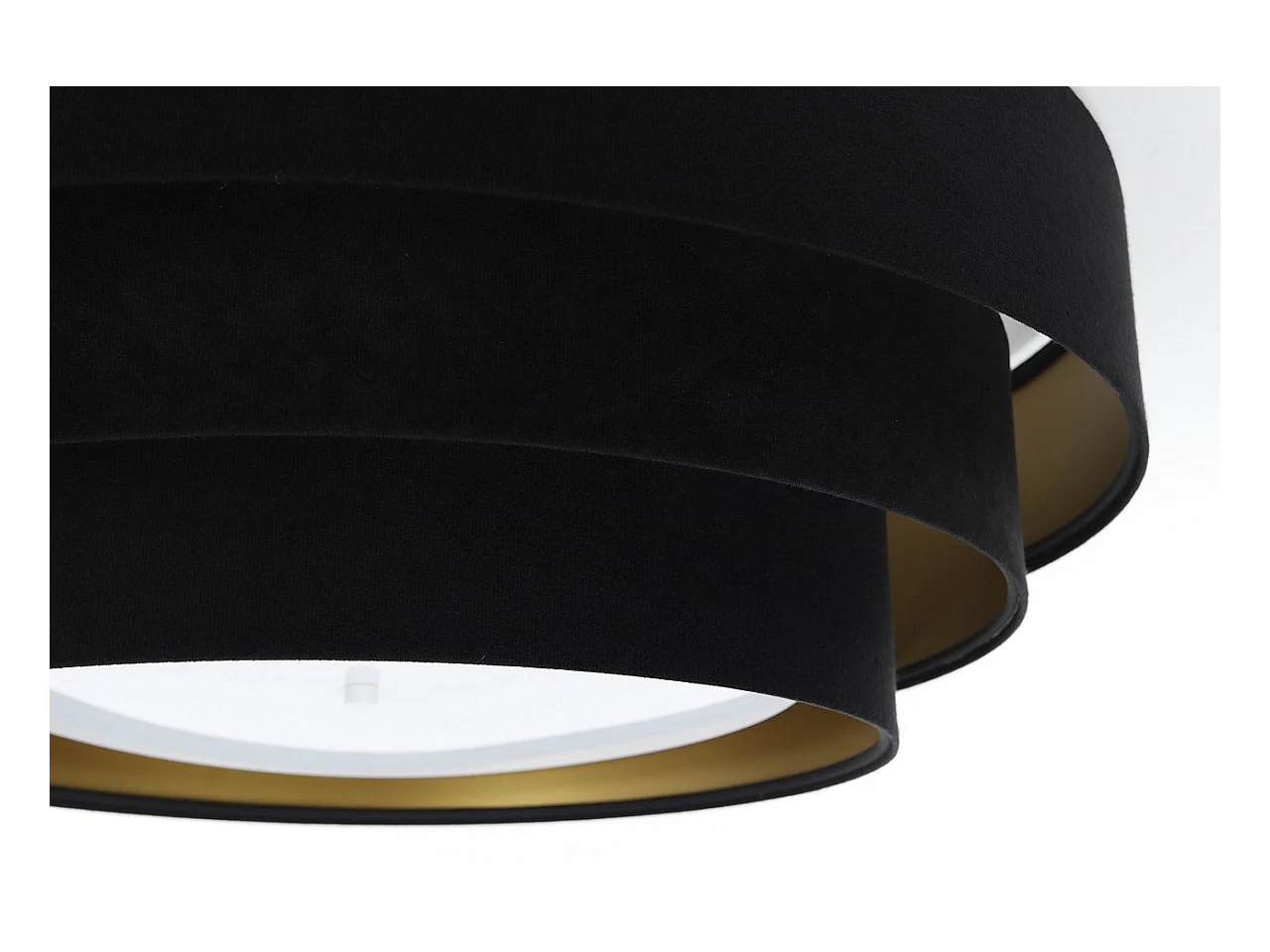 Deckenleuchte Triniti Velour Schwarz
