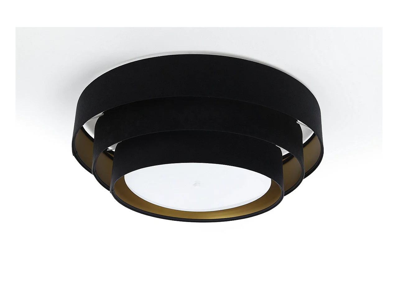 Deckenleuchte Triniti Velour Schwarz