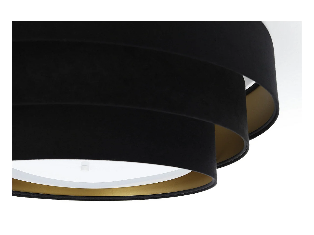 Deckenleuchte Triniti Velour Schwarz