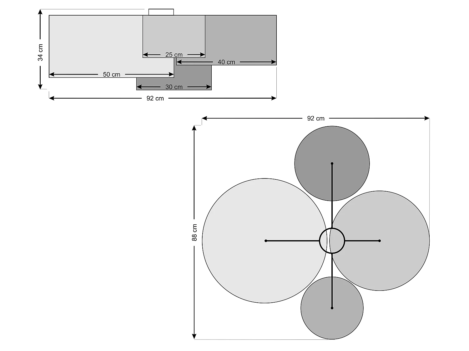Deckenleuchte 4Flames BOHO ELEGANT