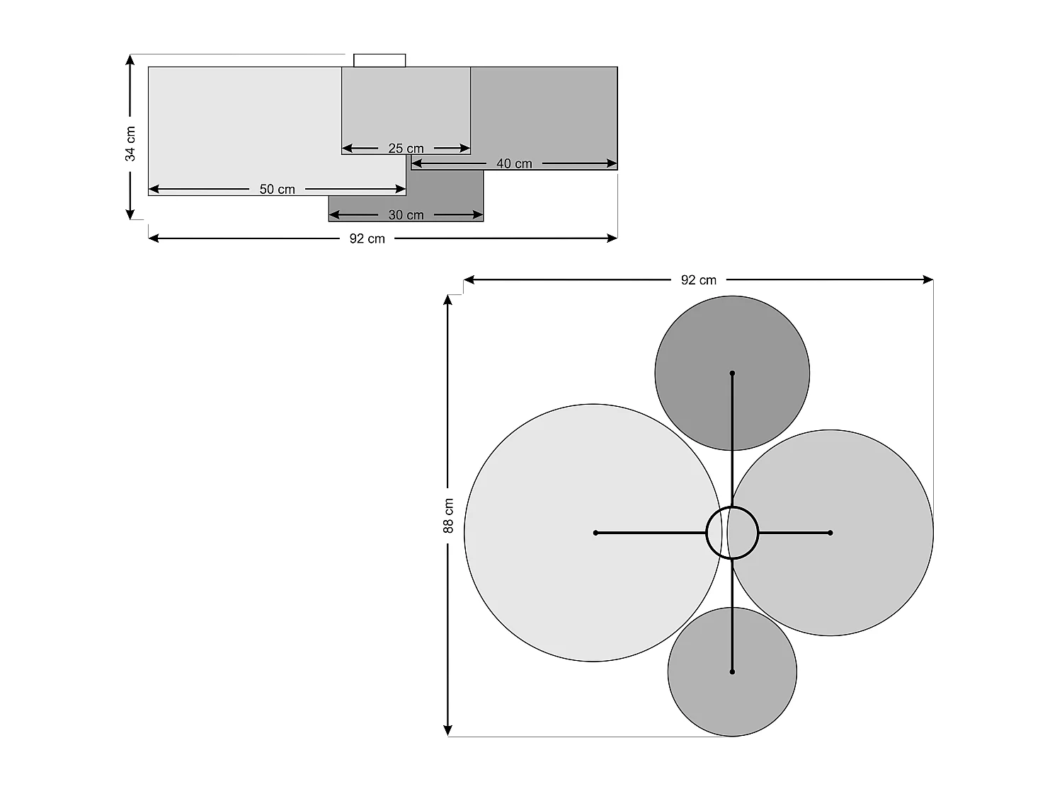 Deckenleuchte 4Flames BOHO ELEGANT