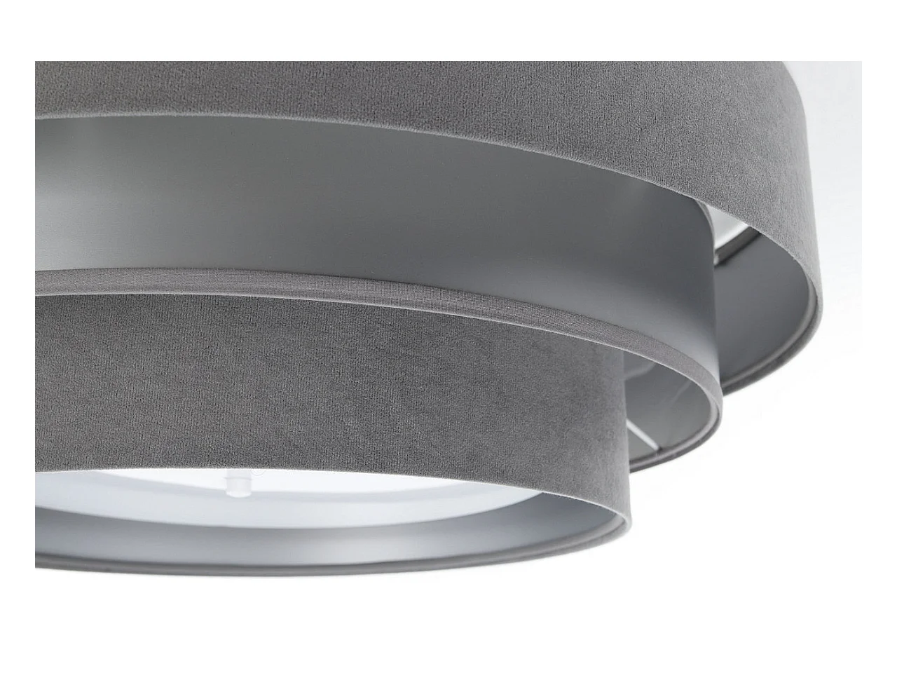 Plafonnier Triniti Ø60cm, diffuseur blanc opale