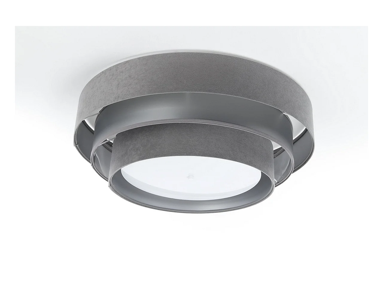 Plafonnier Triniti Ø60cm, diffuseur blanc opale