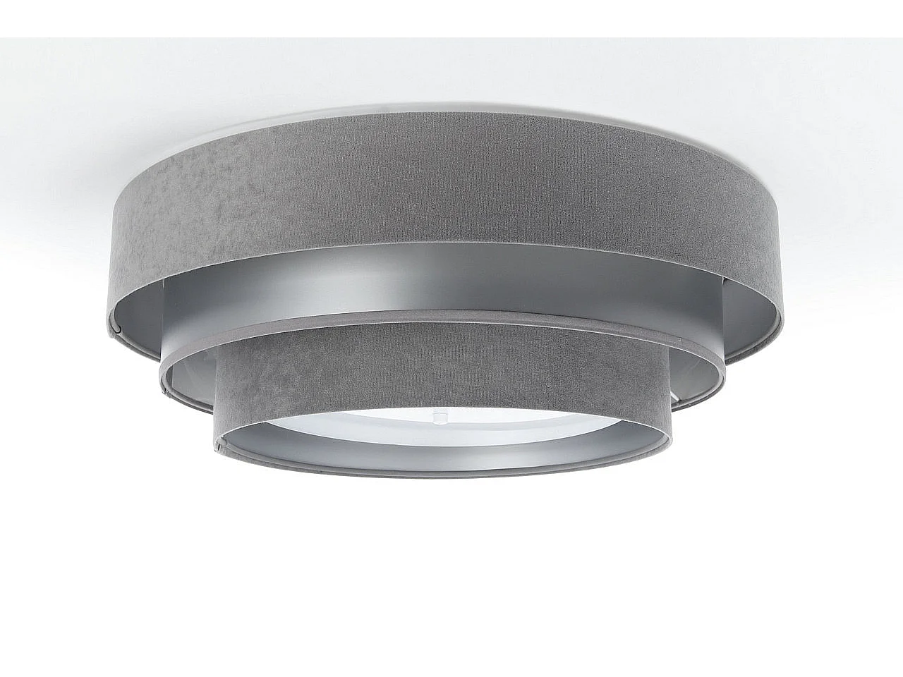 Plafonnier Triniti Ø60cm, diffuseur blanc opale