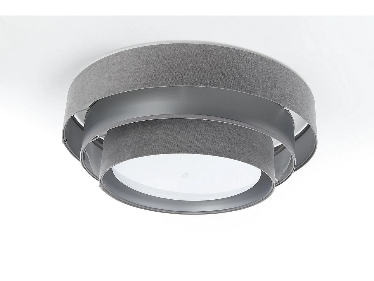 Plafonnier Triniti Ø60cm, diffuseur blanc opale