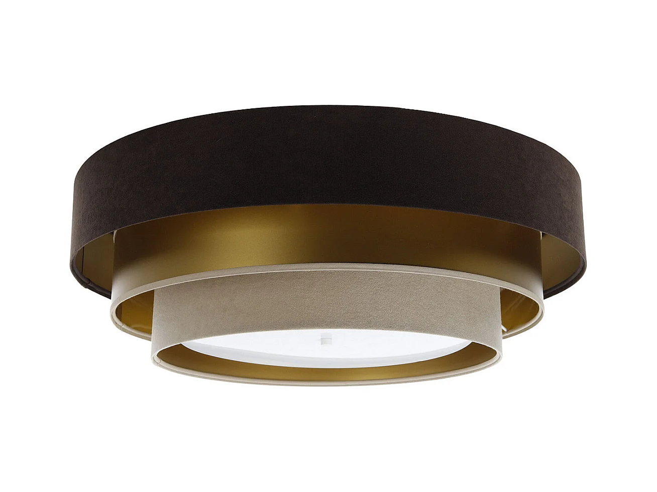 Plafonnier Triniti Ø60cm, diffuseur blanc opale