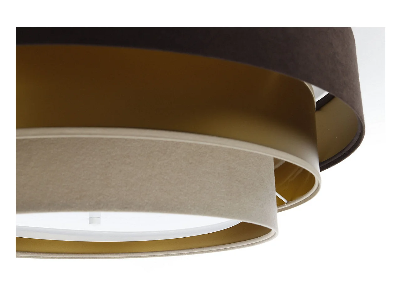 Plafonnier Triniti Ø60cm, diffuseur blanc opale