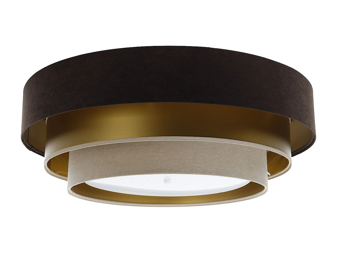 Plafonnier Triniti Ø60cm, diffuseur blanc opale