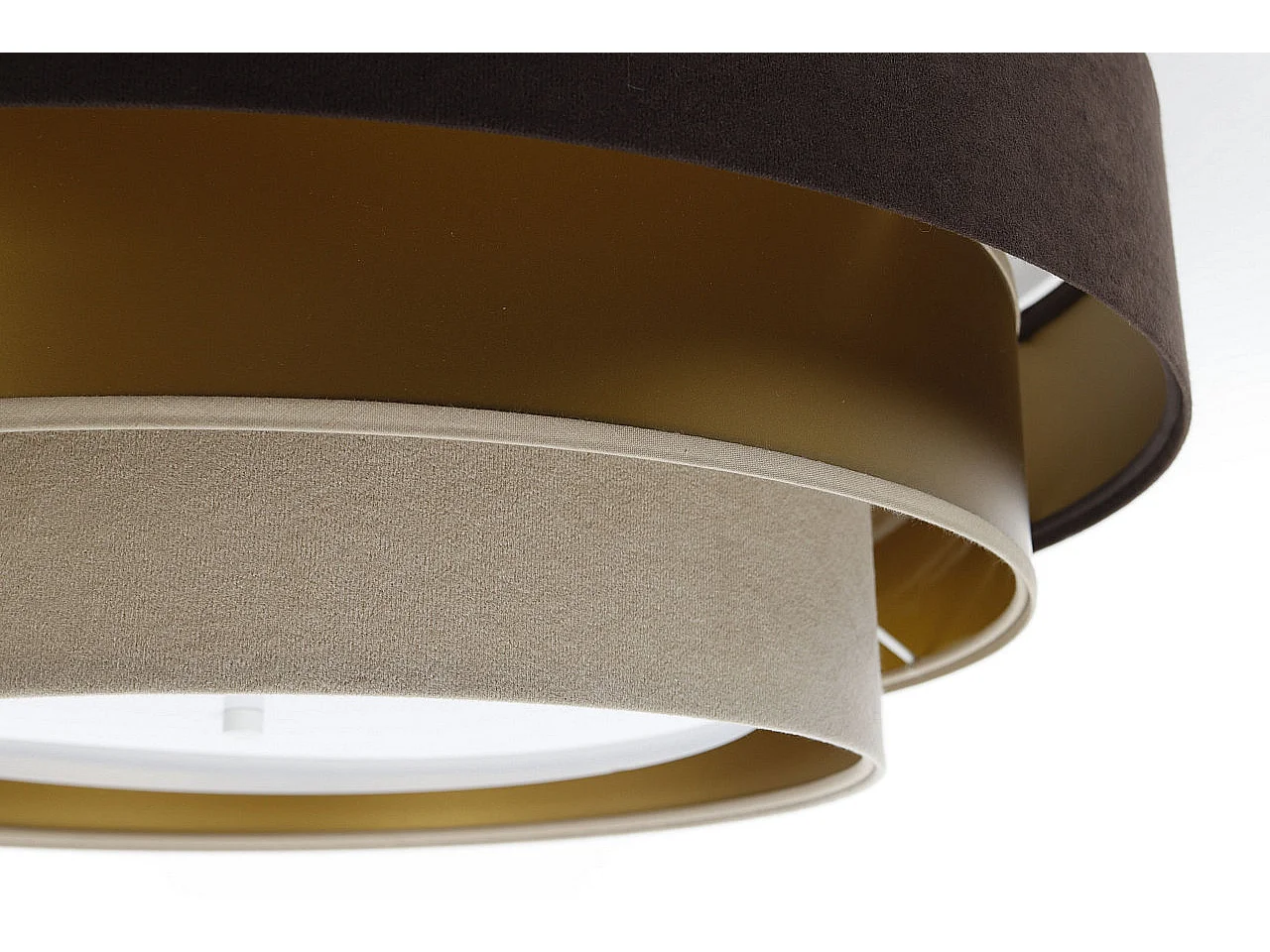 Plafonnier Triniti Ø60cm, diffuseur blanc opale