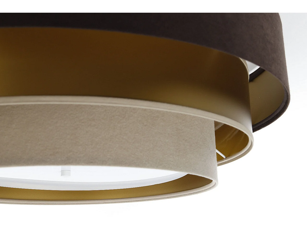 Plafonnier Triniti Ø60cm, diffuseur blanc opale