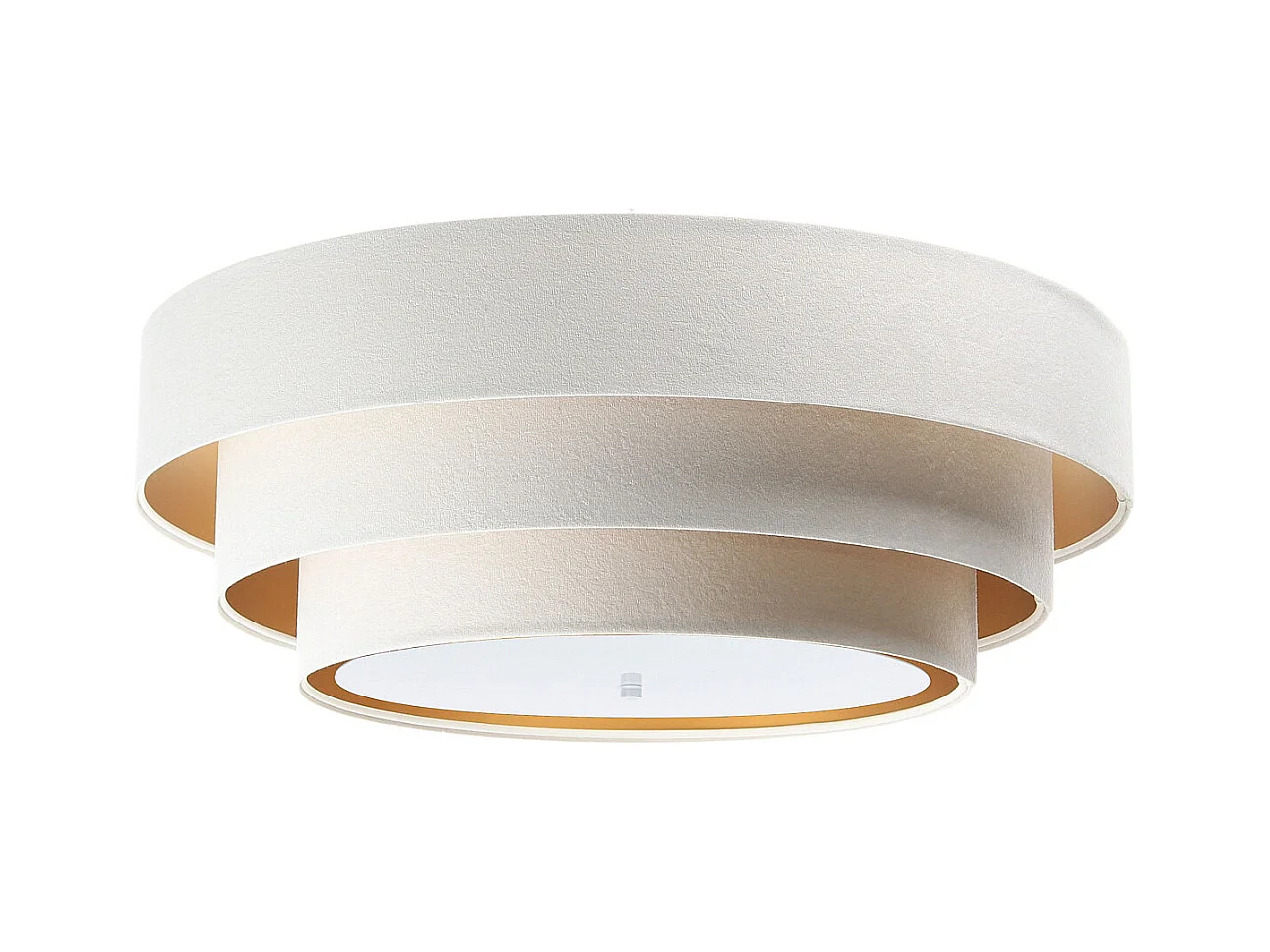 Plafonnier Triniti Ø60cm, diffuseur blanc opale