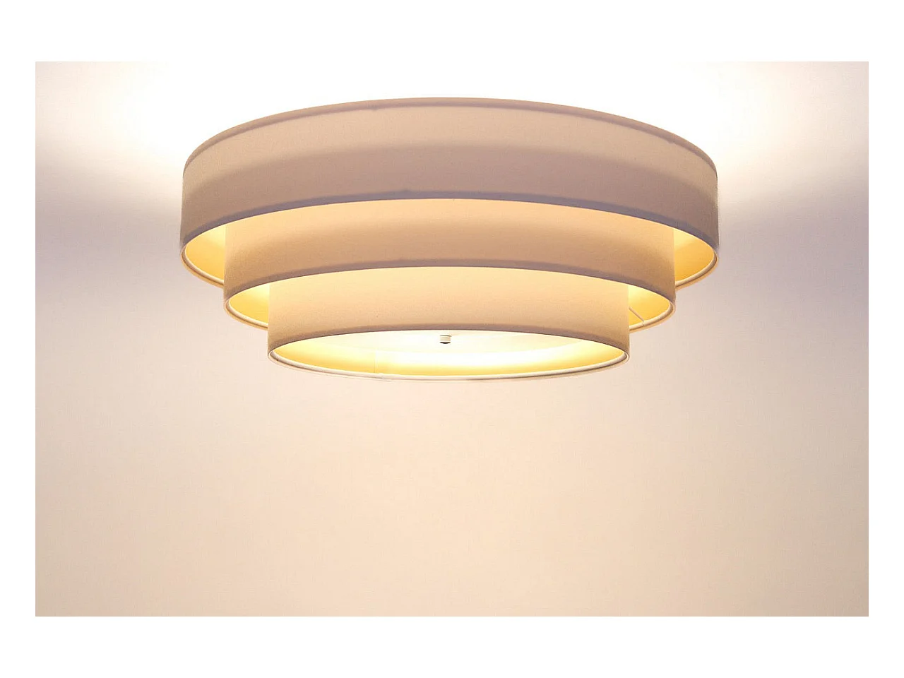 Plafonnier Triniti Ø60cm, diffuseur blanc opale