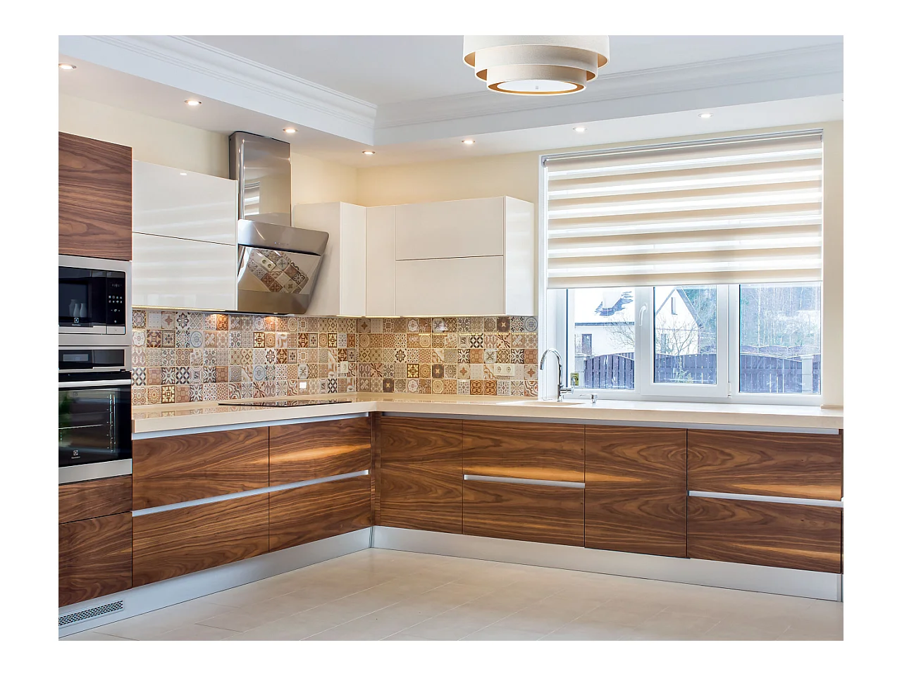 Plafonnier Triniti Ø60cm, diffuseur blanc opale