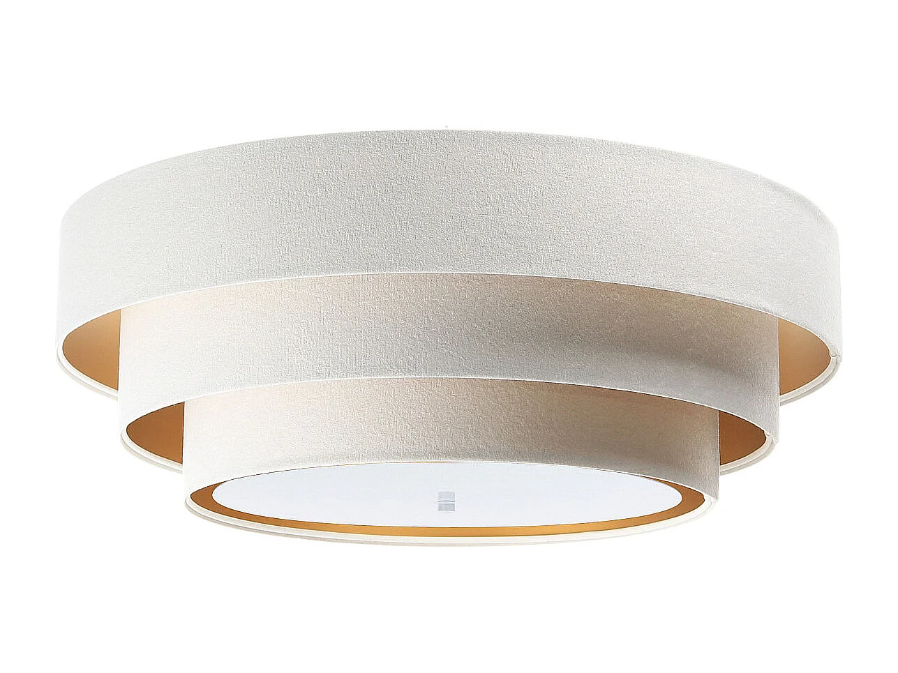 Plafonnier Triniti Ø60cm, diffuseur blanc opale