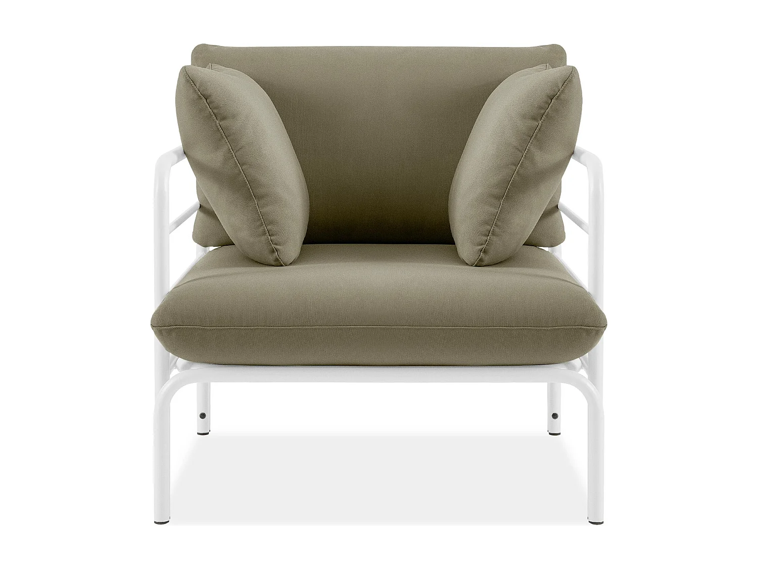 Garten-Sitzgruppen RAMBE weiß und beige, Maße 150x80x80 cm, ideal für den Außenbereich