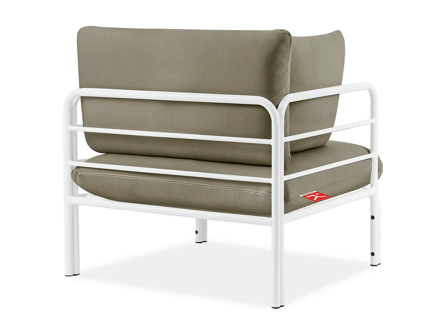 Garten-Sitzgruppen RAMBE weiß und beige, Maße 150x80x80 cm, ideal für den Außenbereich