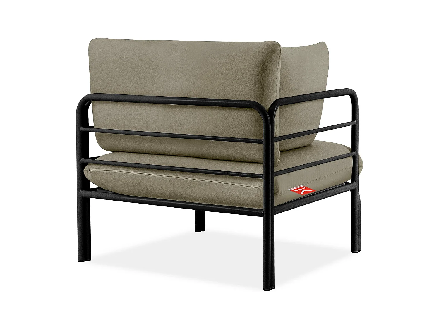 Ensemble de jardin RAMBE anthracite et beige, dimensions 150x80x80 cm, style élégant