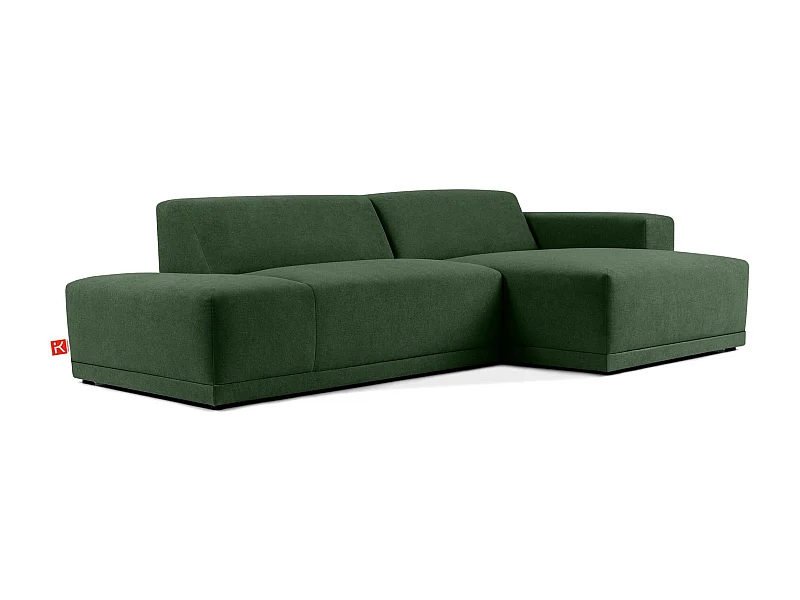 Ecksofa rechts - 3-Sitzer - MUDI - Grün