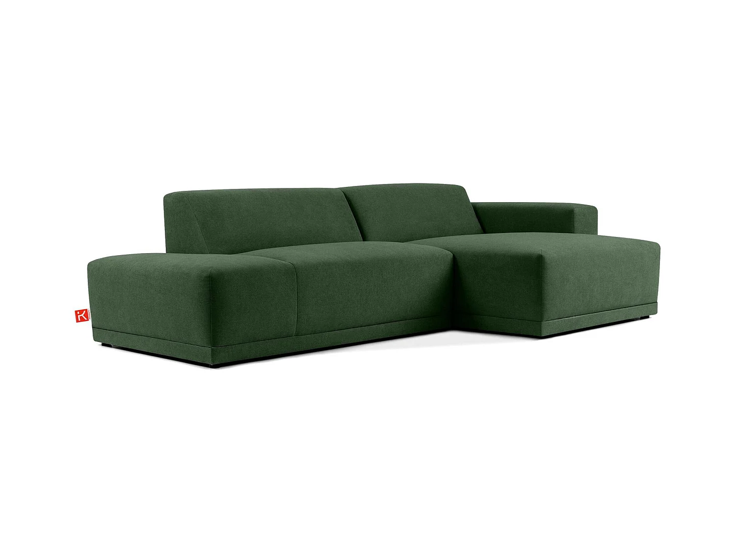 Ecksofa rechts - 3-Sitzer - MUDI - Grün