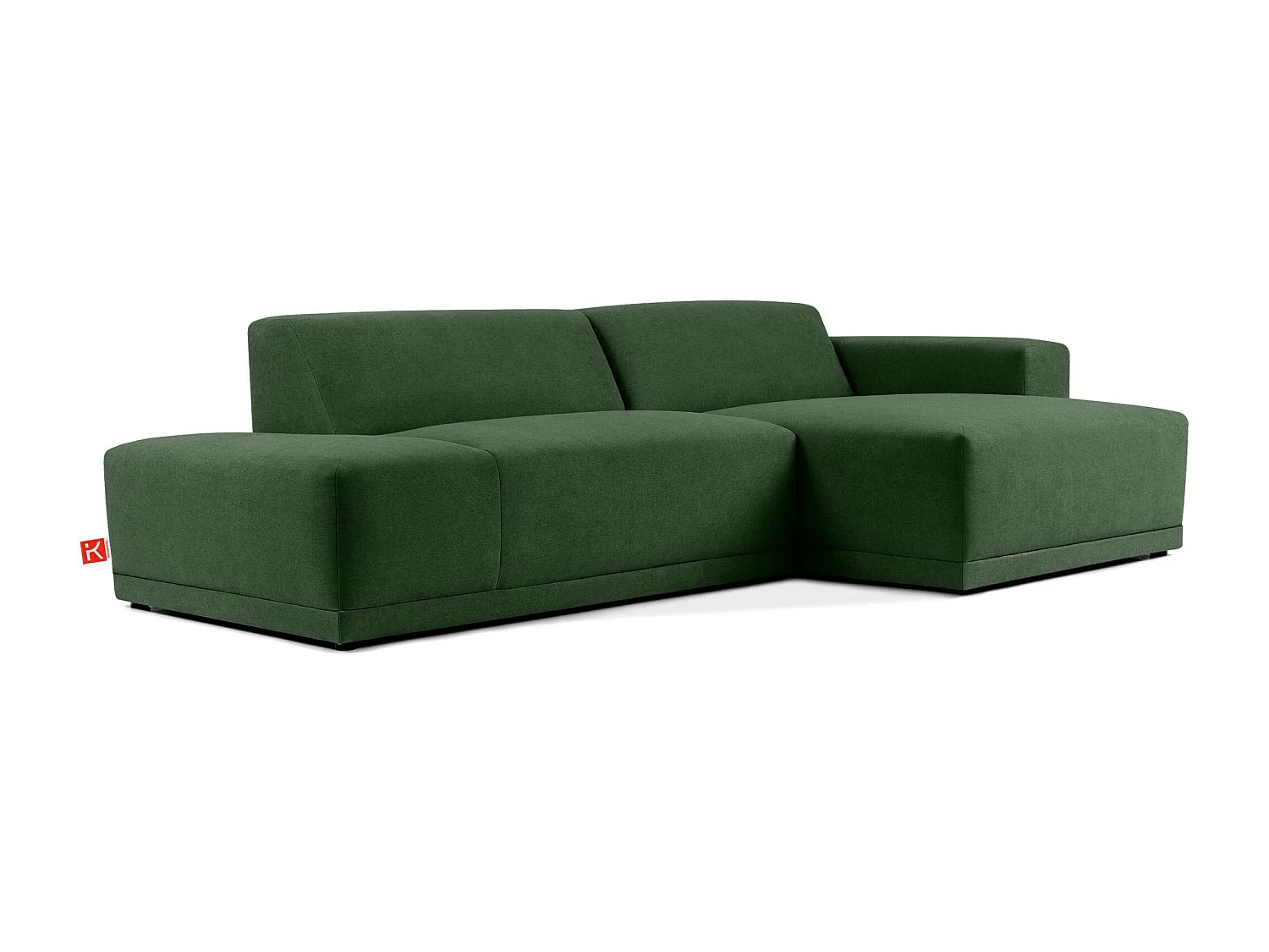 Ecksofa rechts - 3-Sitzer - MUDI - Grün