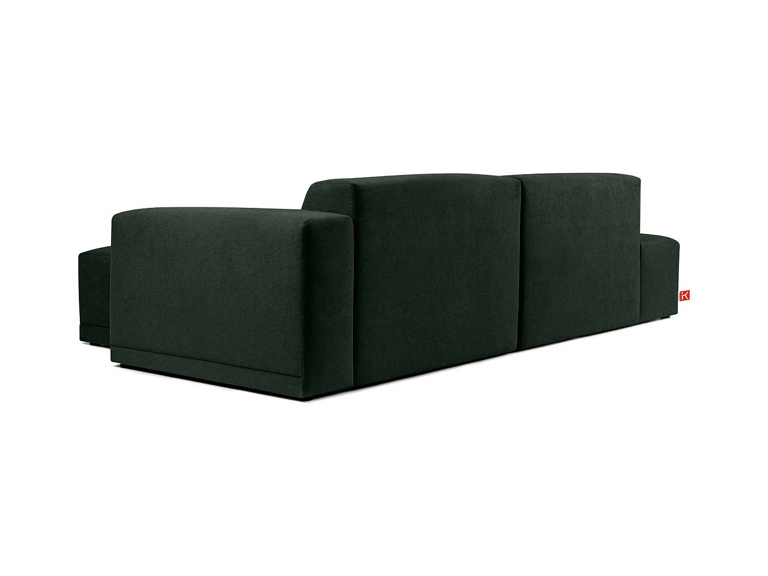 Ecksofa rechts - 3-Sitzer - MUDI - Dunkelgrün