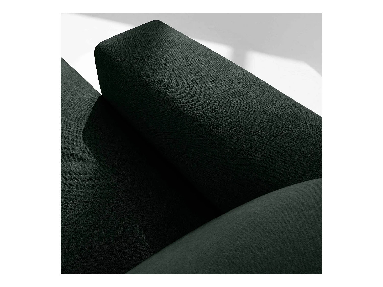 Ecksofa rechts - 3-Sitzer - MUDI - Dunkelgrün