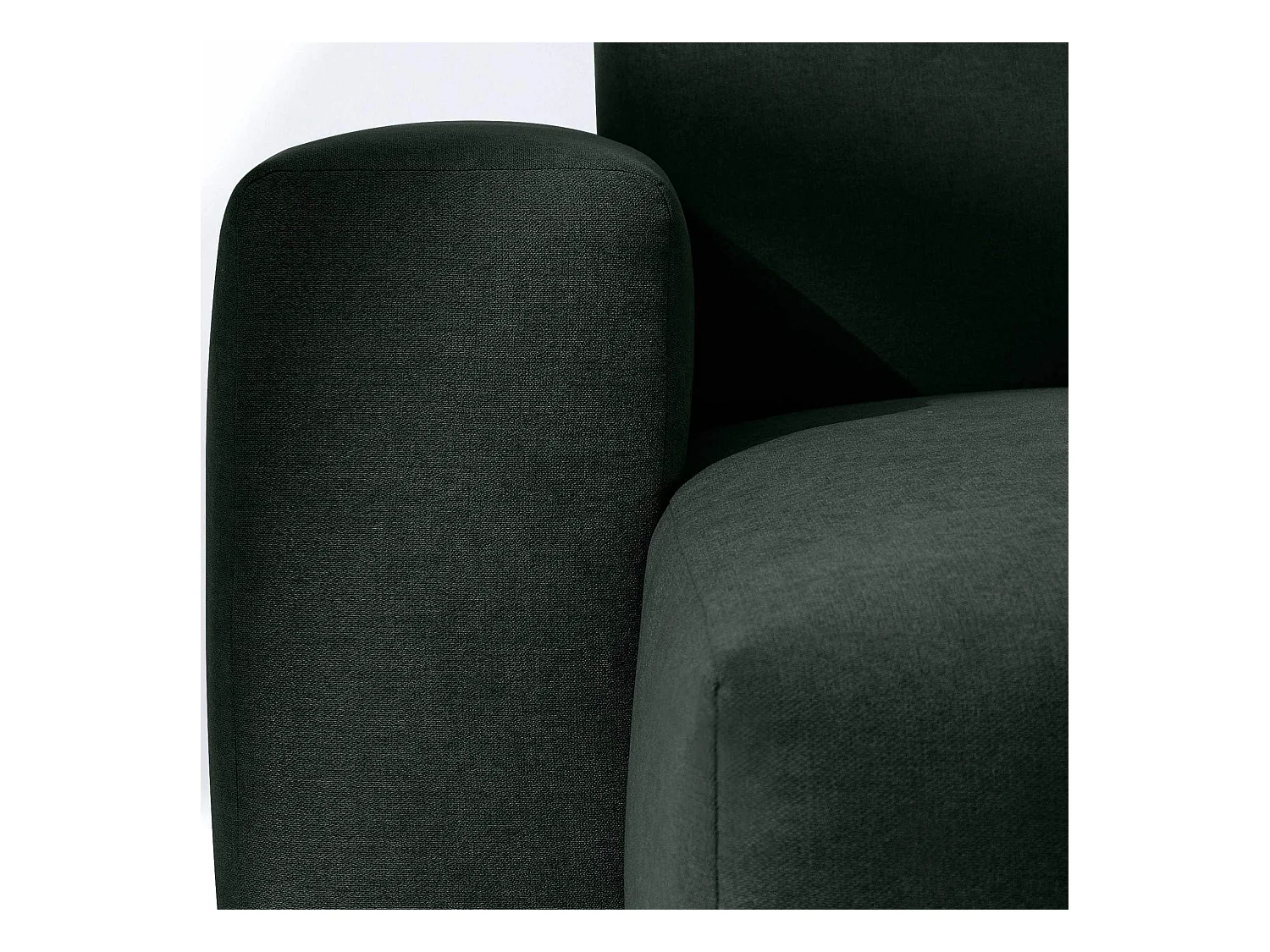 Ecksofa rechts - 3-Sitzer - MUDI - Dunkelgrün