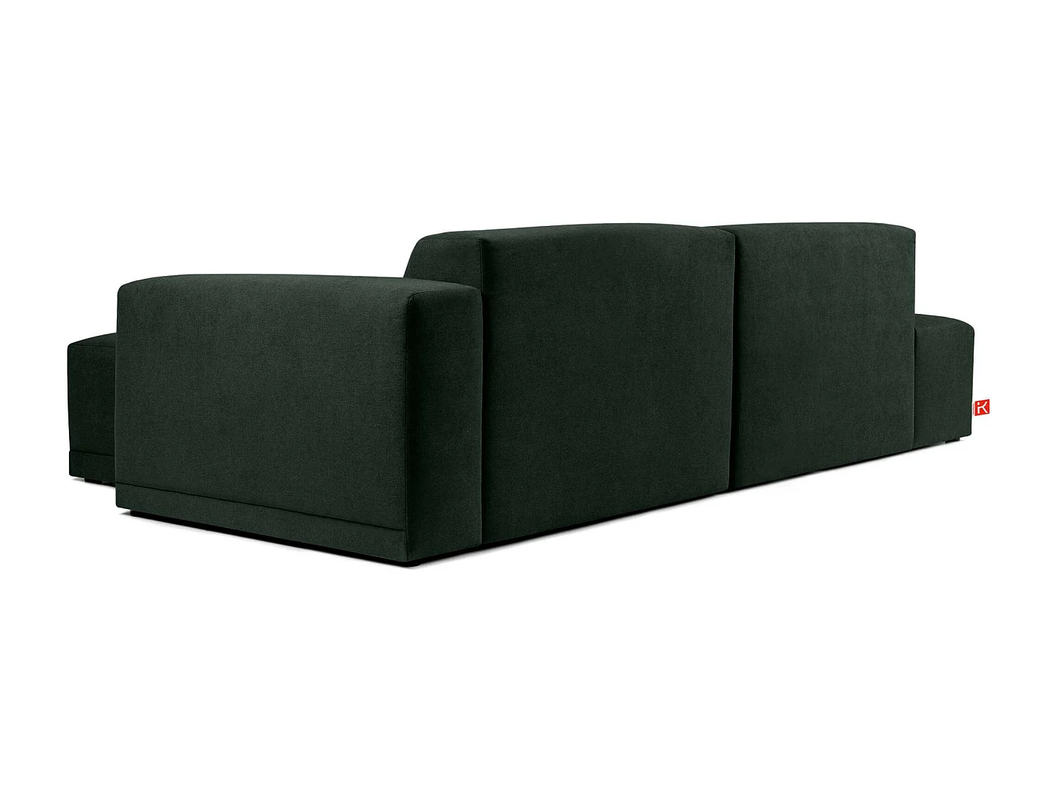 Ecksofa rechts - 3-Sitzer - MUDI - Dunkelgrün