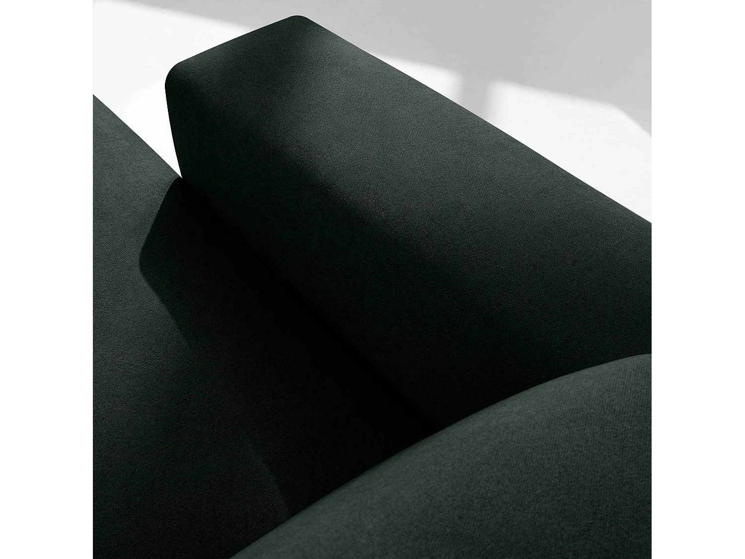 Ecksofa rechts - 3-Sitzer - MUDI - Dunkelgrün