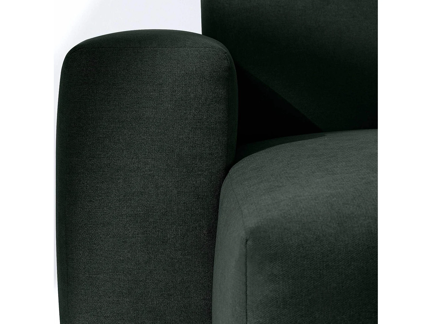 Ecksofa rechts - 3-Sitzer - MUDI - Dunkelgrün