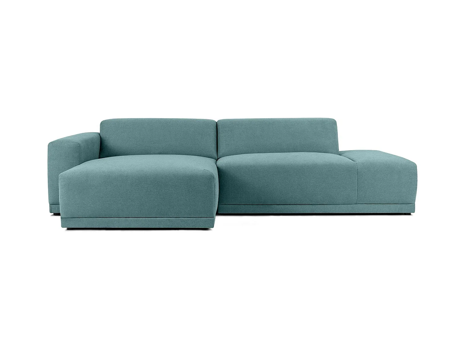 Ecksofa links - 3-Sitzer - MUDI - Hellblau