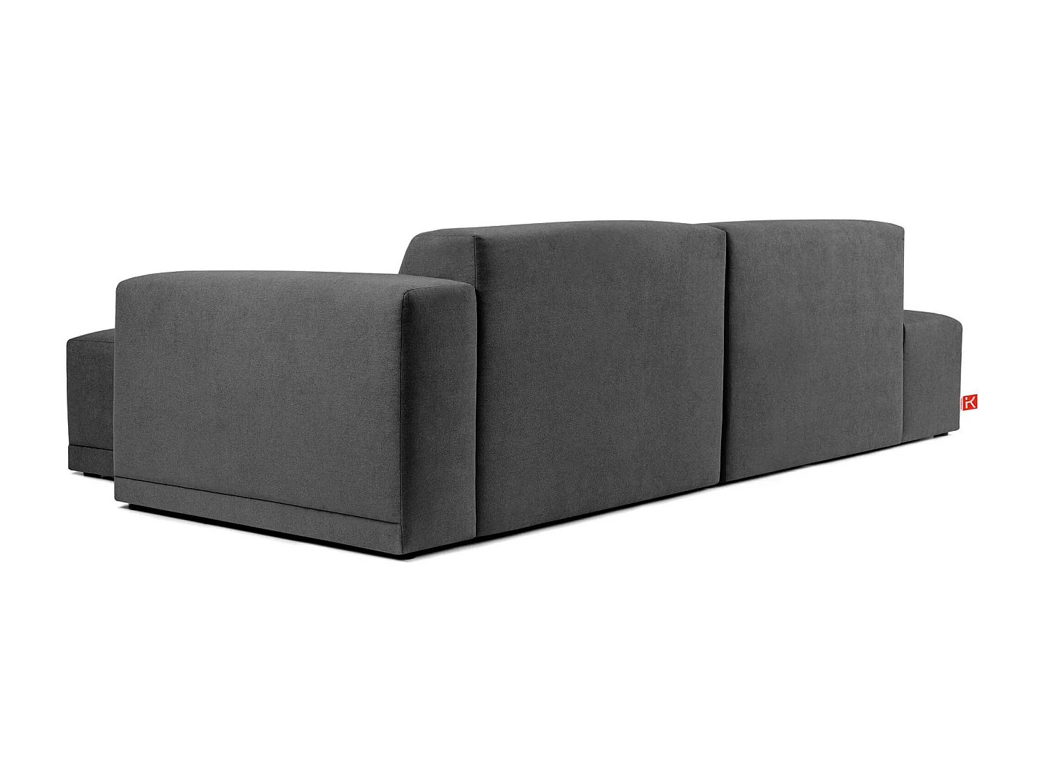 Ecksofa rechts - 3-Sitzer - MUDI - Dunkelgrau