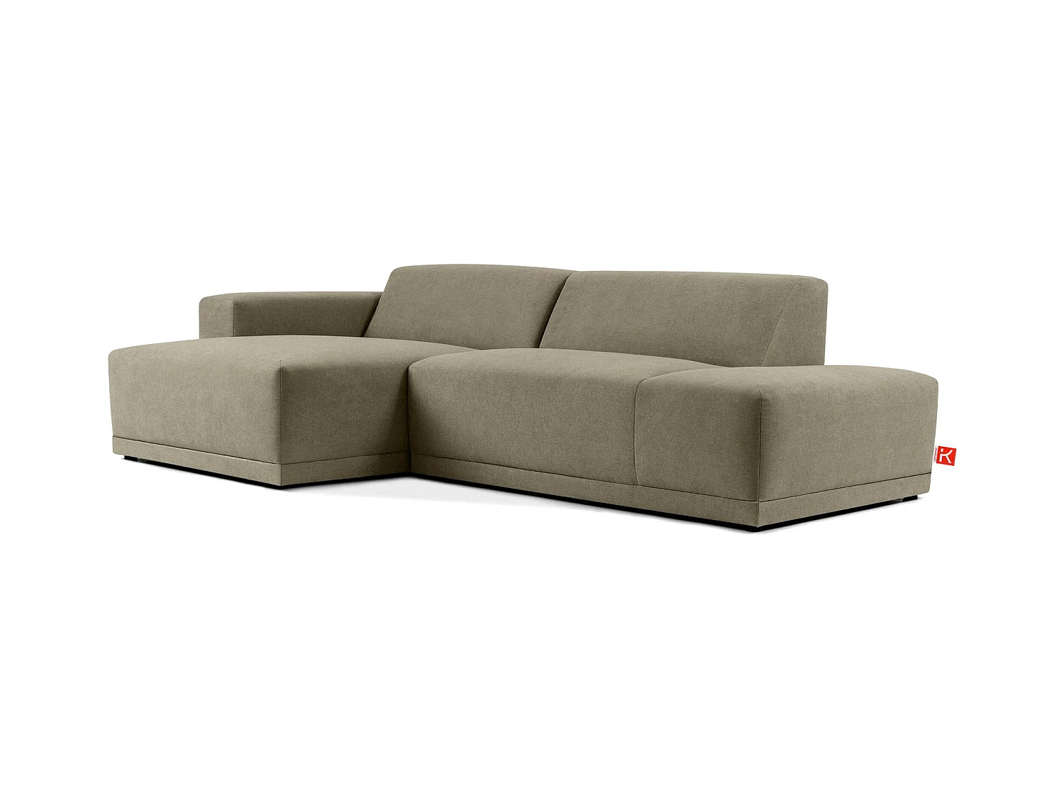 Ecksofa links - 3-Sitzer - MUDI - Ecru