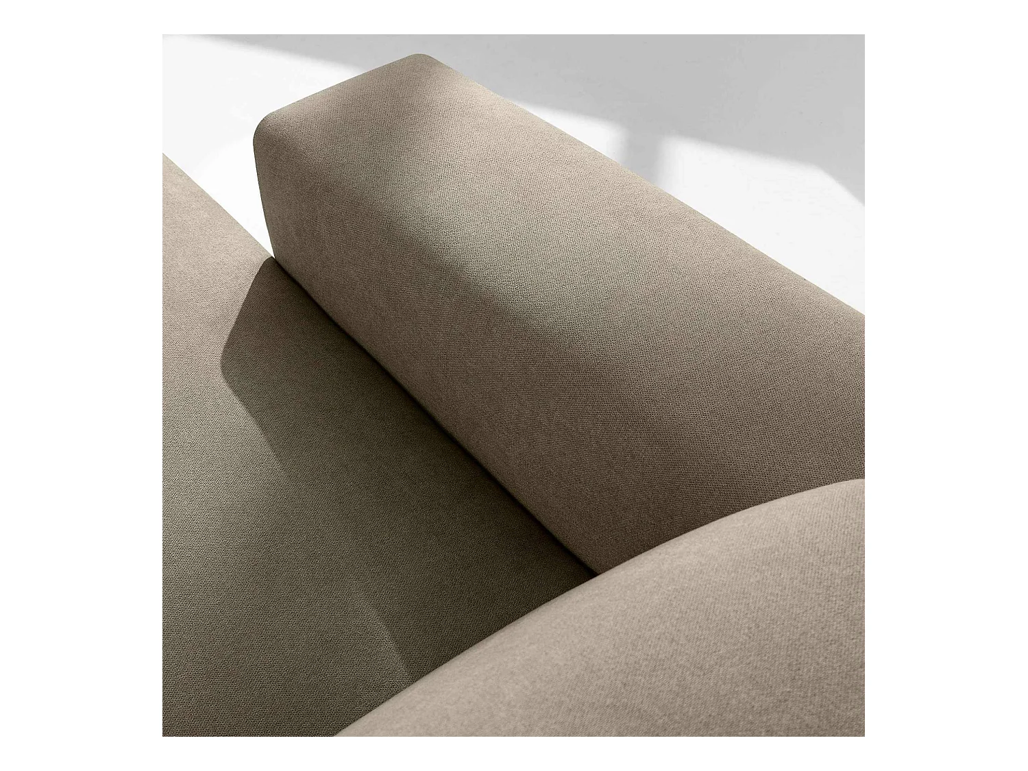 Ecksofa links - 3-Sitzer - MUDI - Ecru