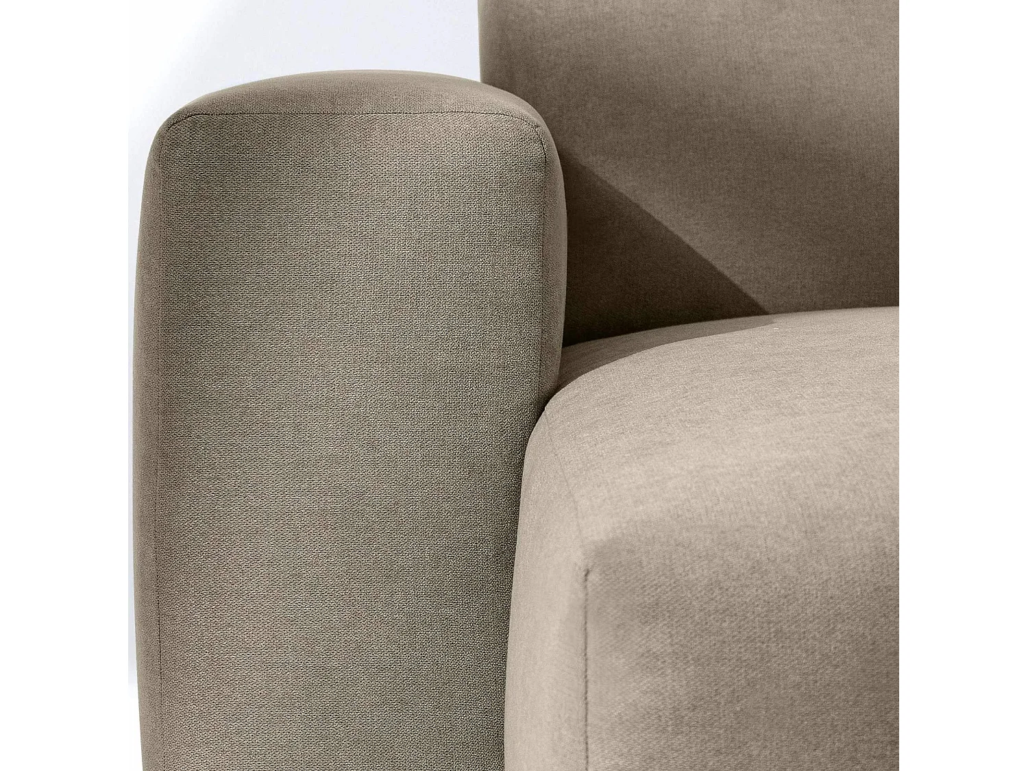 Ecksofa links - 3-Sitzer - MUDI - Ecru