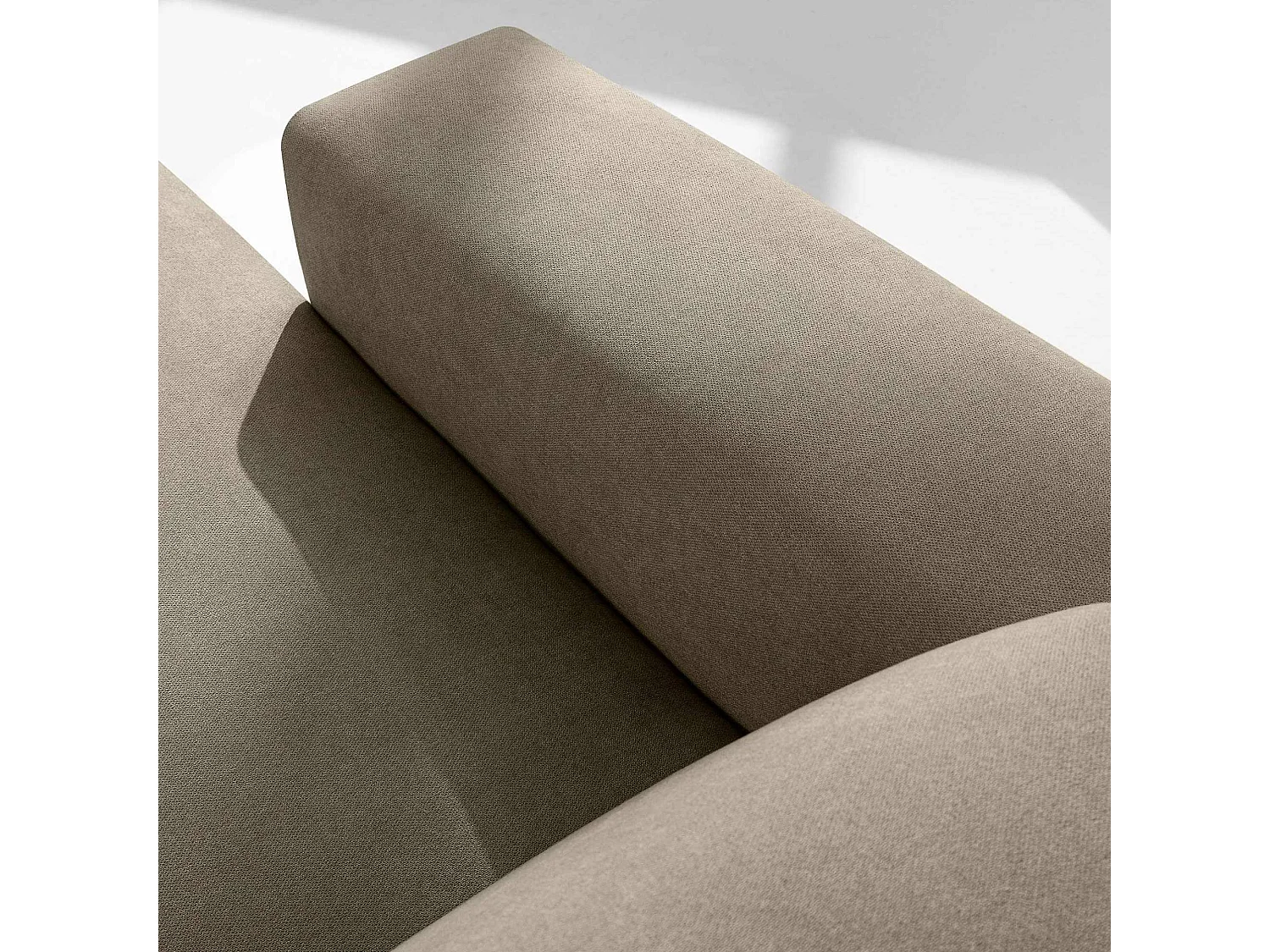 Ecksofa links - 3-Sitzer - MUDI - Ecru