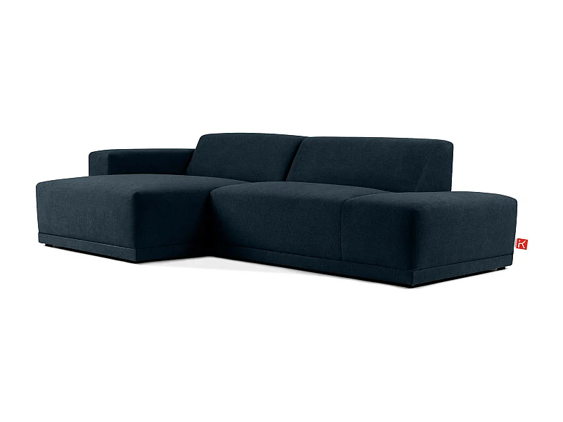 Ecksofa links - 3-Sitzer - MUDI - Dunkelblau