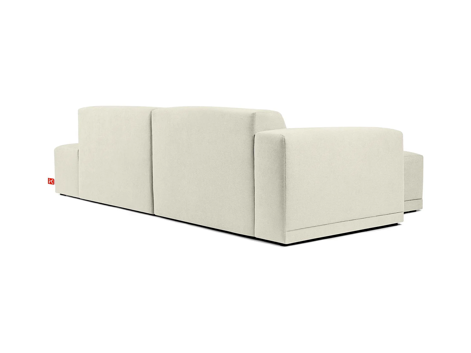 Ecksofa links - 3-Sitzer - MUDI - Creme