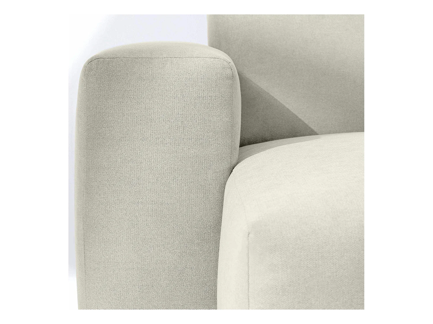 Ecksofa links - 3-Sitzer - MUDI - Creme