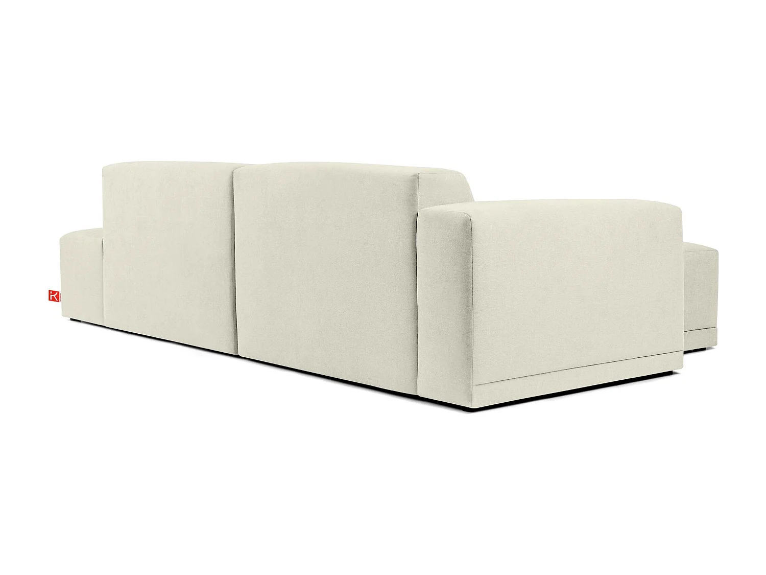 Ecksofa links - 3-Sitzer - MUDI - Creme