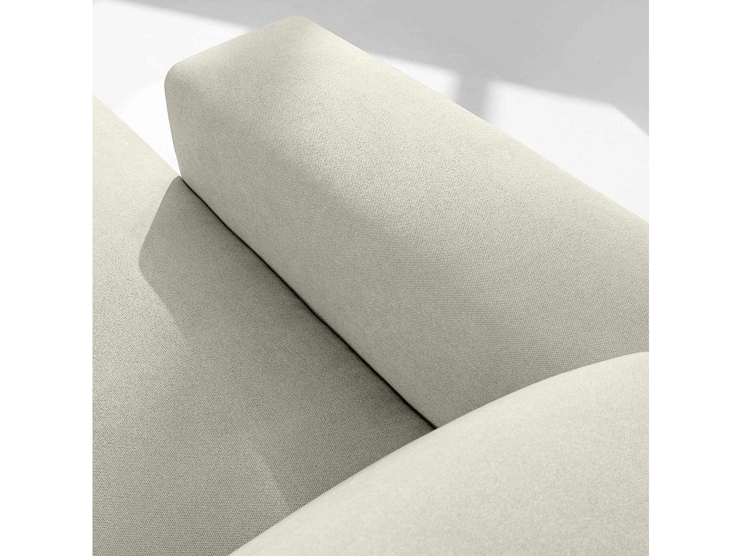 Ecksofa links - 3-Sitzer - MUDI - Creme