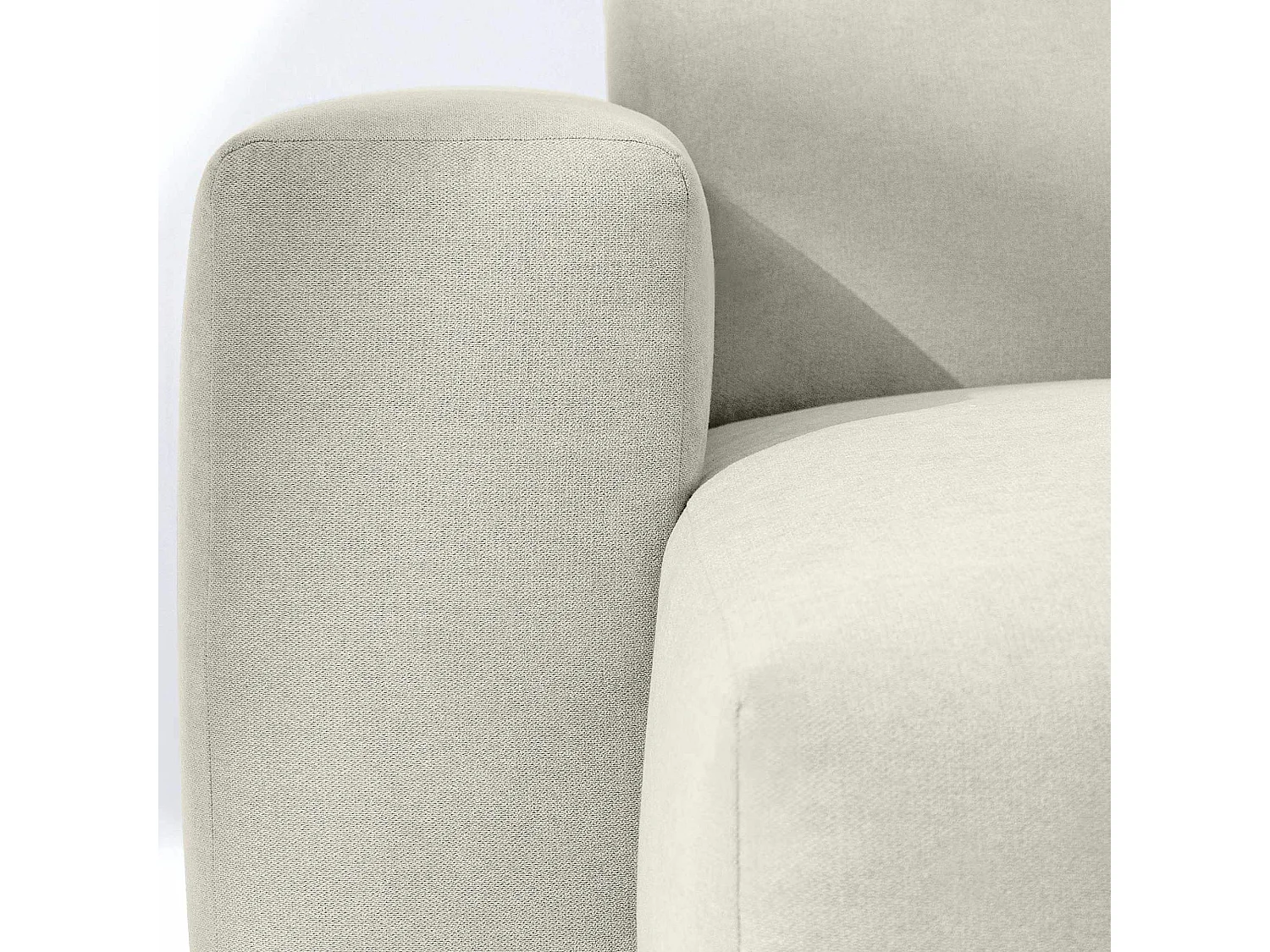 Ecksofa links - 3-Sitzer - MUDI - Creme
