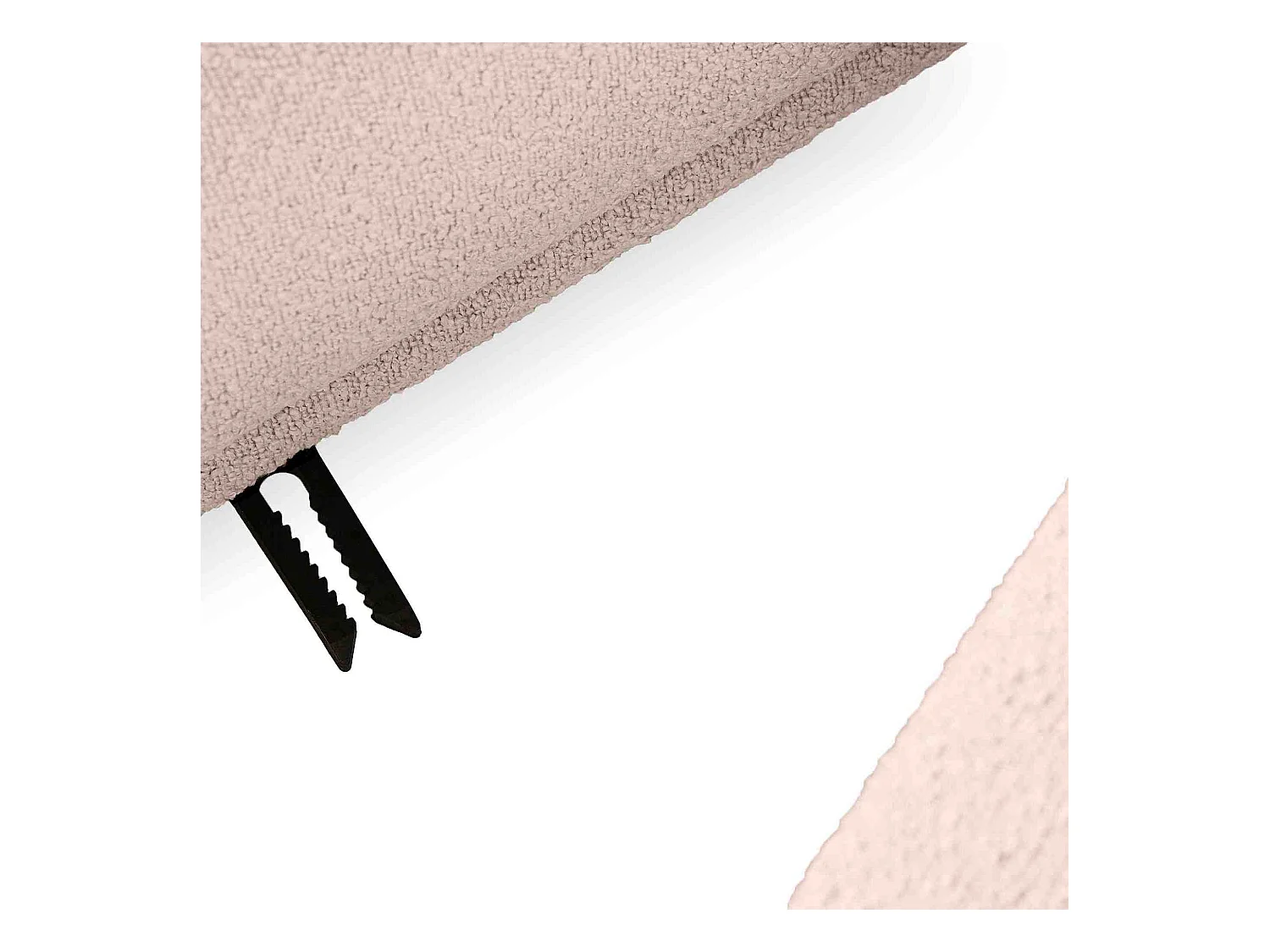 Canapé d'angle gauche - FOSERO - 3 places - Rose