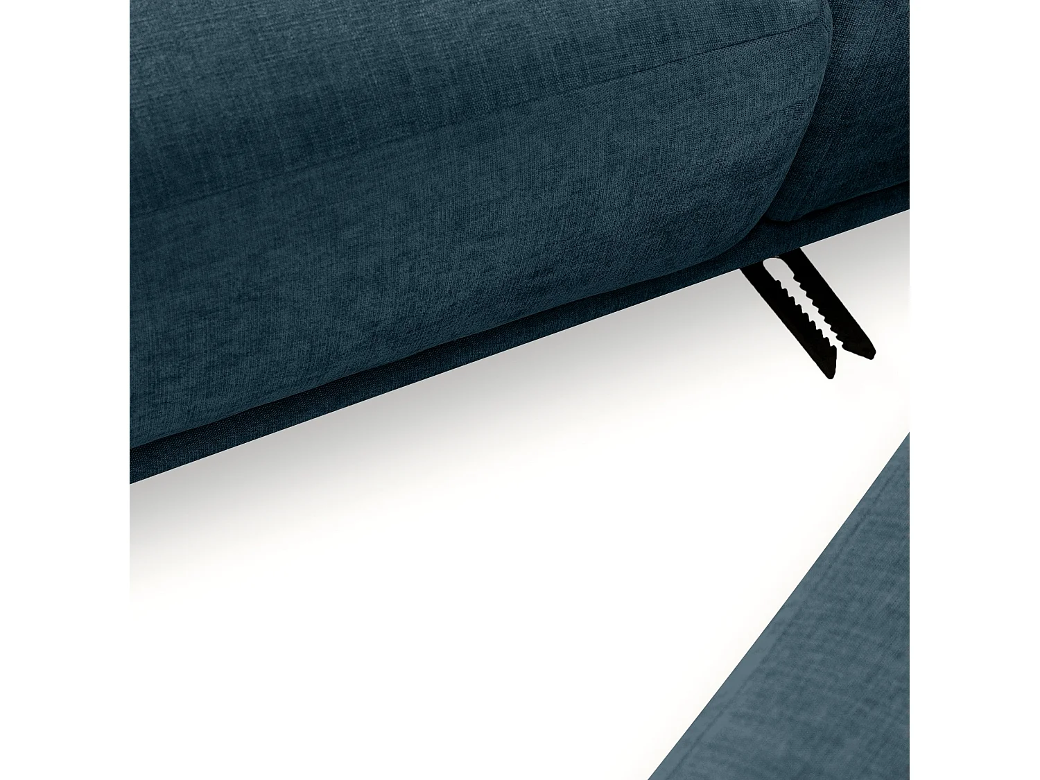 Sofa FOSERO - Ecksofa links - 3-Sitzer - Blaugrün