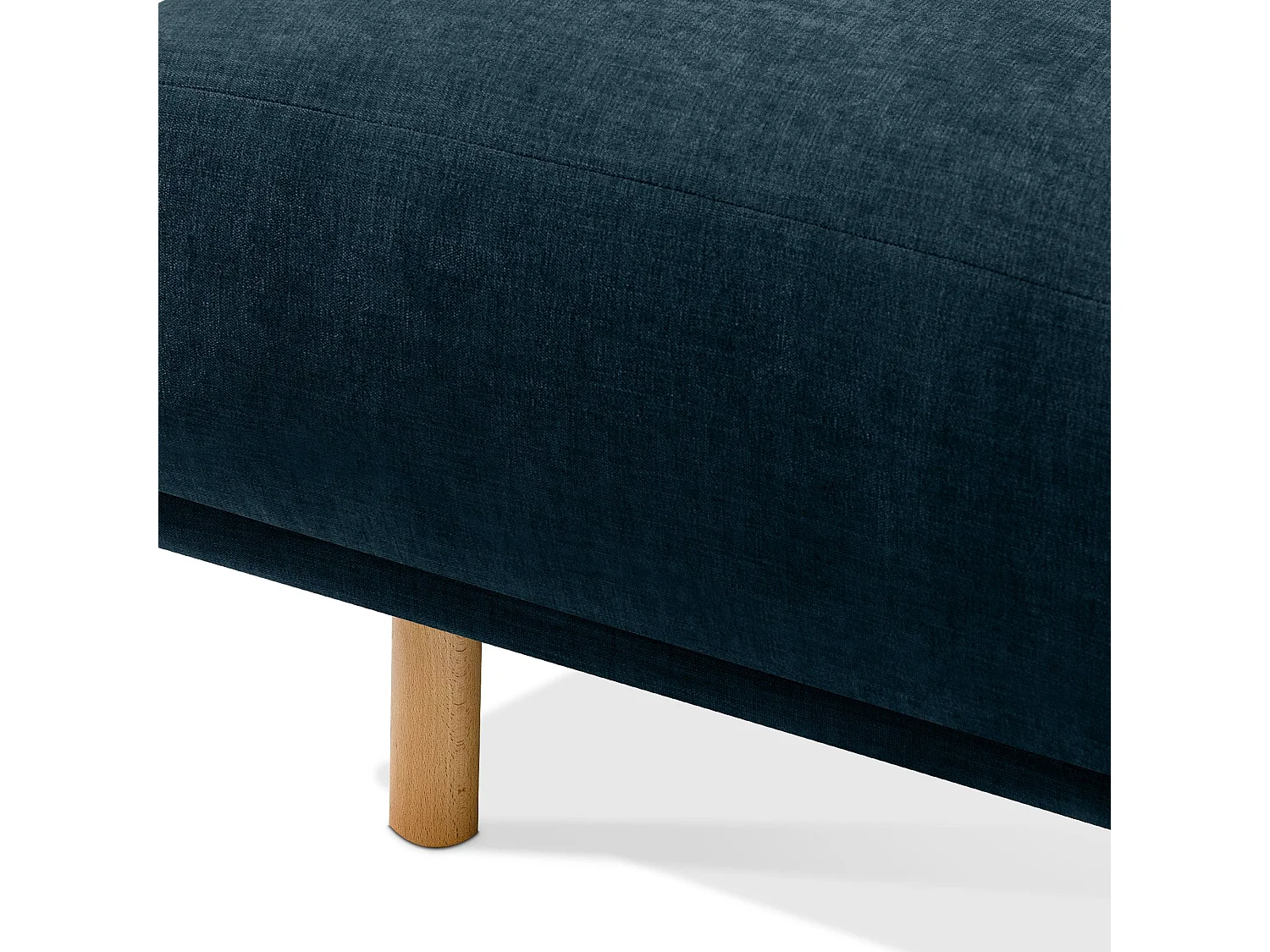 Sofa FOSERO - Ecksofa links - 3-Sitzer - Blaugrün