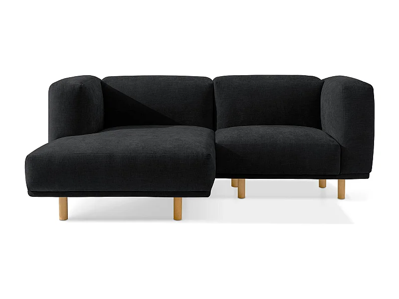 Sofa FOSERO - Ecksofa links - 3-Sitzer - Anthrazit