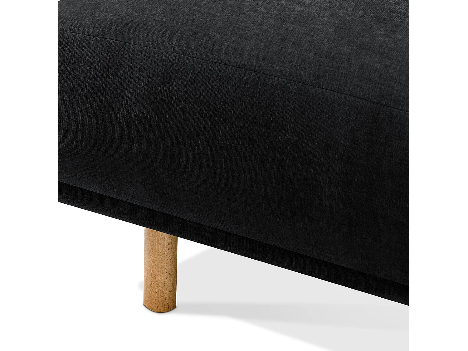 Canapé d'angle gauche - FOSERO - 3 places - Anthracite