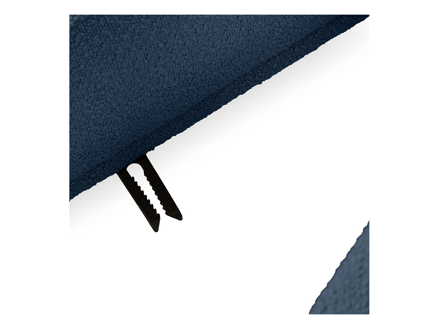 Canapé d'angle gauche - FOSERO - 3 places - Bleu foncé